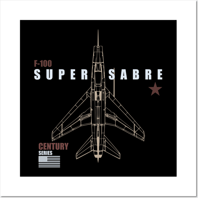 F-100 Super Sabre Wall Art by TCP